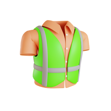 Gilet de sécurité  3D Icon