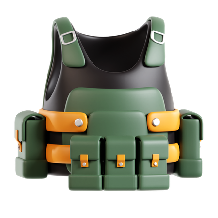 Gilet militaire  3D Icon