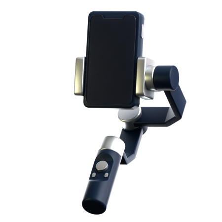 Gimbal with Phone  3D Icon