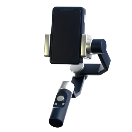 Gimbal with Phone  3D Icon