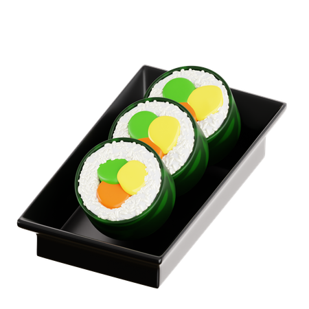 Gimbap  3D Icon