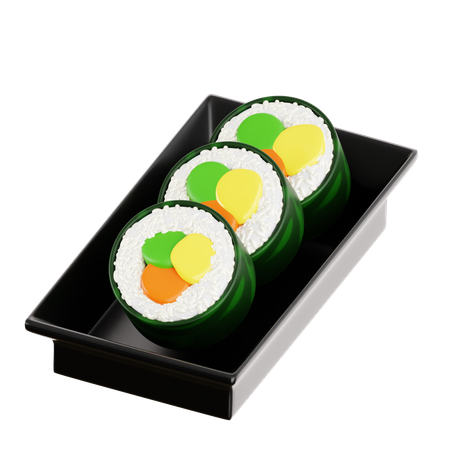 Gimbap  3D Icon