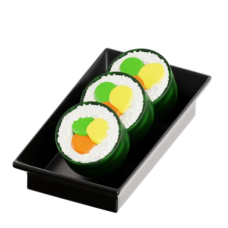 Gimbap  3D Icon