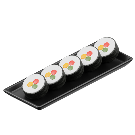 Gimbap  3D Icon