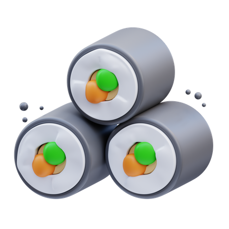Gimbap  3D Icon