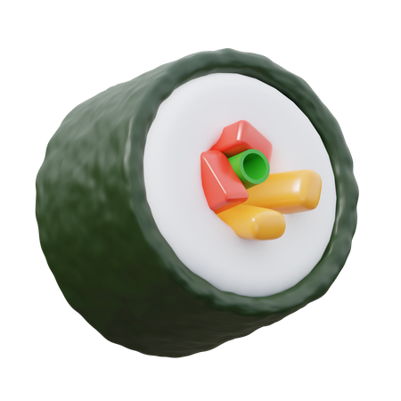 Gimbap  3D Icon