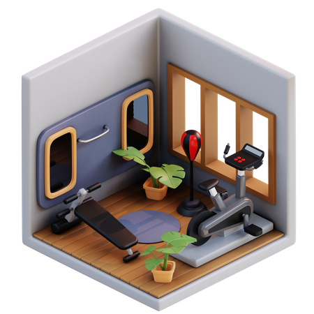 Gimnasia  3D Illustration