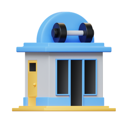 Gimnasio  3D Icon