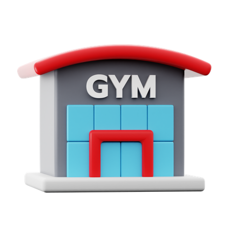 Gimnasio  3D Icon