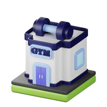 Prédio de academia  3D Icon