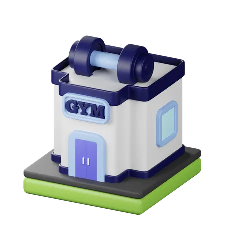 Prédio de academia  3D Icon