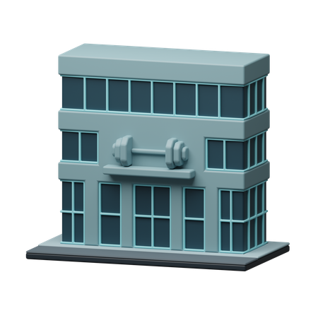 Prédio de academia  3D Icon