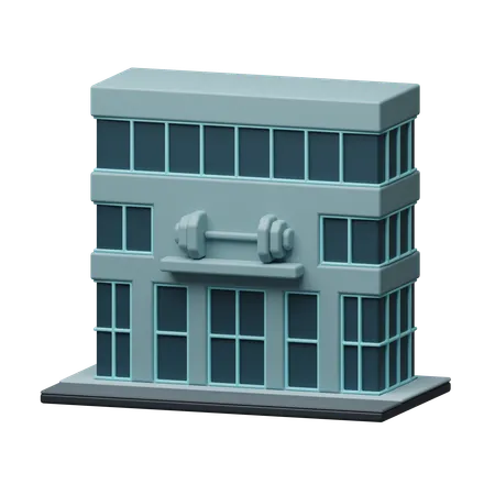 Prédio de academia  3D Icon