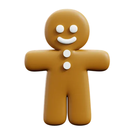 Bonhomme de gingembre  3D Icon