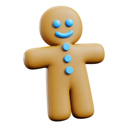 Bonhomme de gingembre  3D Icon