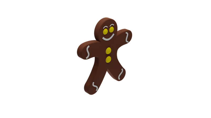Ginger bread man  3D Icon