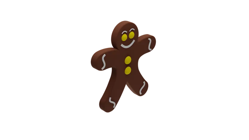 Ginger bread man  3D Icon
