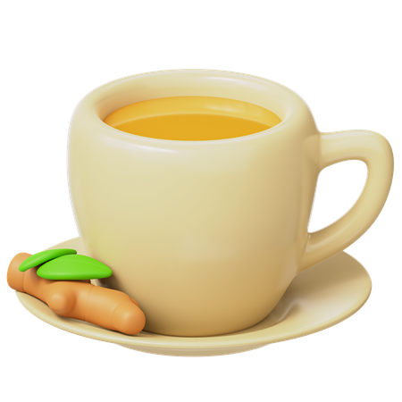 Ginger Tea  3D Icon