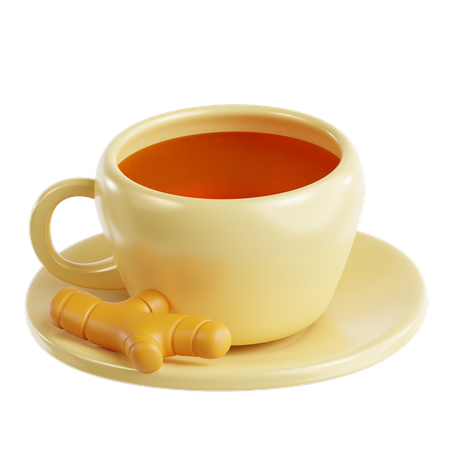 Ginger Tea  3D Icon