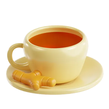 Ginger Tea  3D Icon