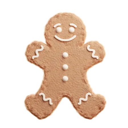 Gingerbread 3 D Icon 3D Icon