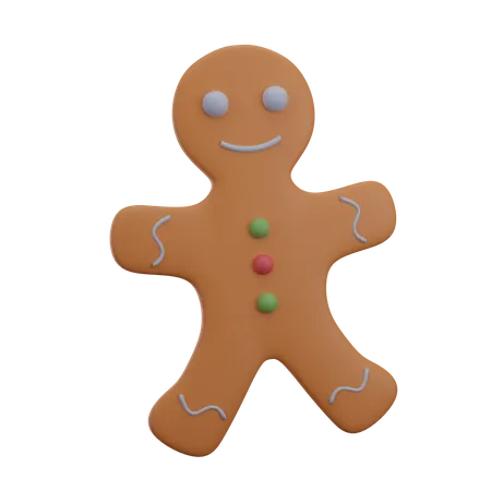 Gingerbread 3 D Icon Christmas 3D Icon
