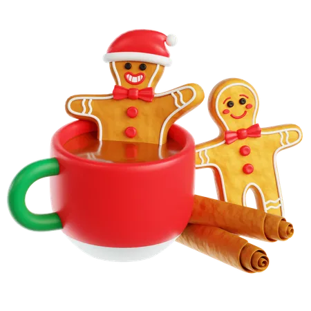 Gingerbread and Hot Chocolate  3D Icon