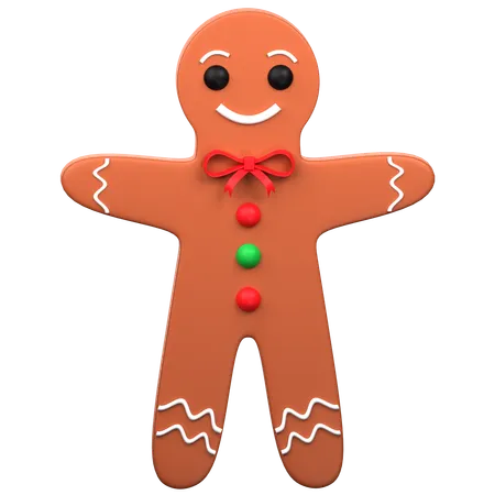Gingerbread Cookie 3 D Icon Illustration 3D Icon