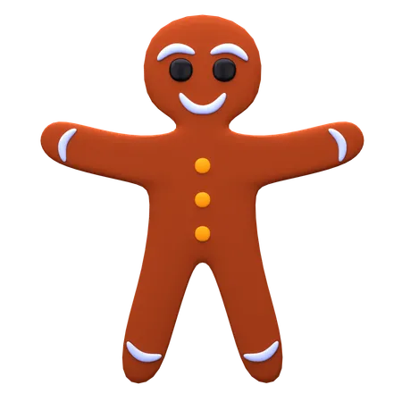 Gingerbread Cookie 3 D Illustration Christmas 3 D Icon Pack 3D Icon