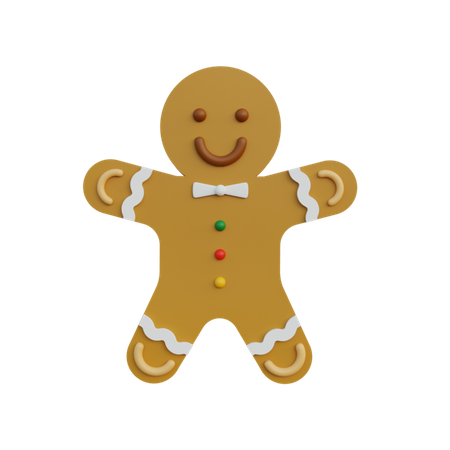 Gingerbread Cookie 3D Icon