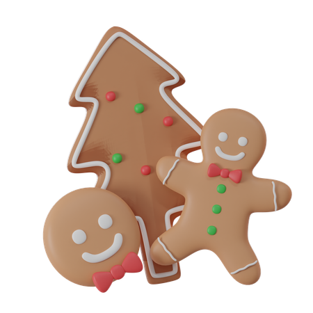 Gingerbread Cookies  3D Icon