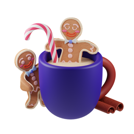 Gingerbread Cup  3D Icon