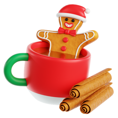 Gingerbread Hot Chocolate  3D Icon