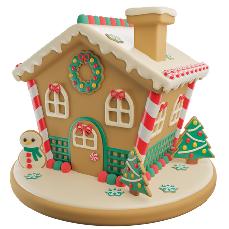 Gingerbread House  3D Icon