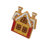 3d gingerbread house logo