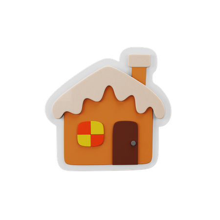 Gingerbread House 3D Icon