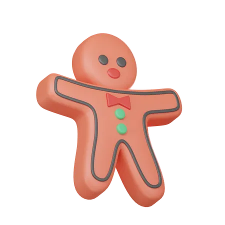 Gingerbread Man  3D Icon