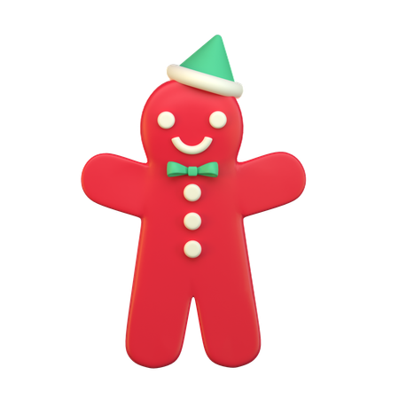 Gingerbread Man  3D Icon