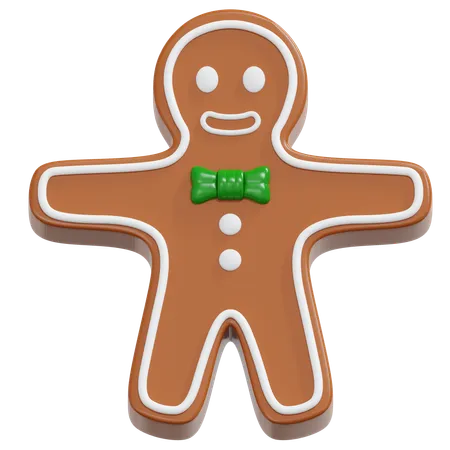 Gingerbread 3 D Icon Christmas Illustration 3D Icon