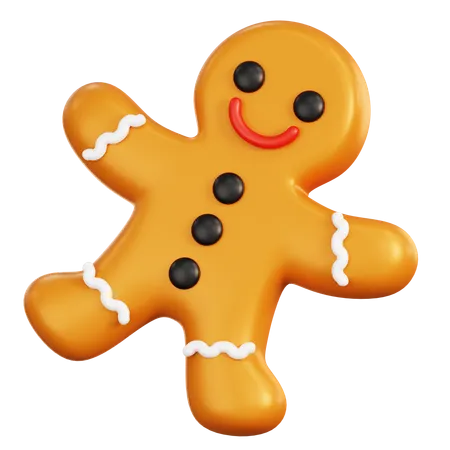 Gingerbread man  3D Icon