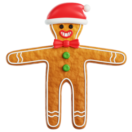 Gingerbread Man  3D Icon