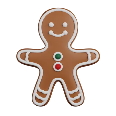 Gingerbread Man  3D Icon