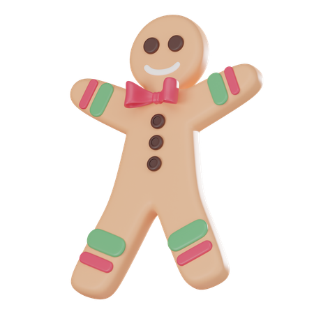 Gingerbread Man  3D Icon