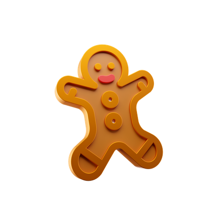 Gingerbread Man  3D Icon