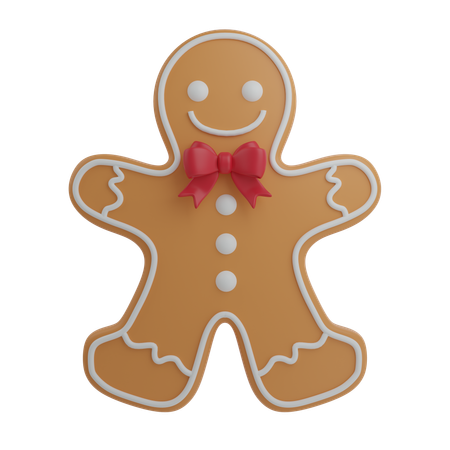 Gingerbread Man  3D Icon