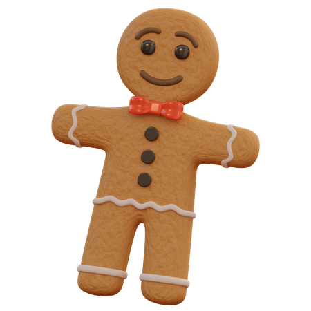 Gingerbread Man  3D Icon