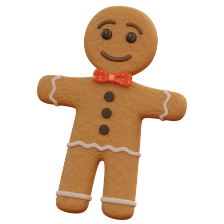 Gingerbread Man  3D Icon