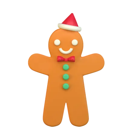 Gingerbread Man  3D Icon