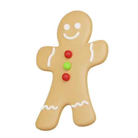 Gingerbread Man  3D Icon