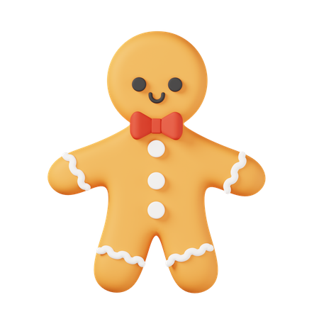 Gingerbread Man  3D Icon